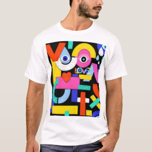 Abstract love, eyes: colourful pattern T-Shirt