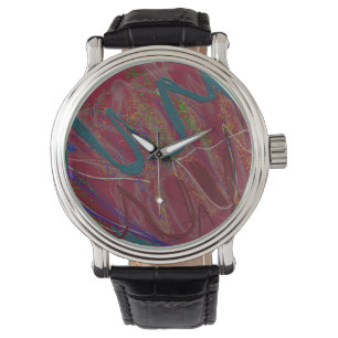 Abstract Love Vintage Watch