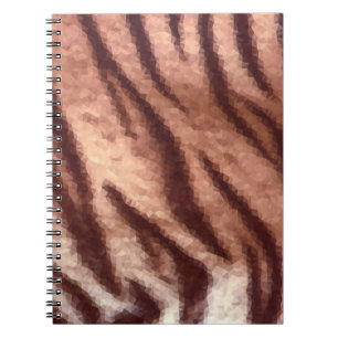 Abstract low poly animal tiger fur pattern. Nature Notebook