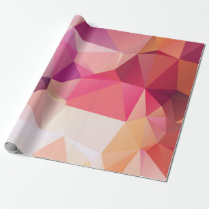 Abstract low poly background, geometry triangle, m wrapping paper