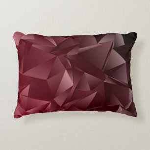 Abstract Low-Poly background. triangulated texture Decorative Cushion