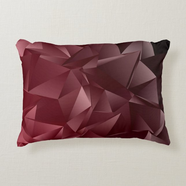 Abstract Low-Poly background. triangulated texture Decorative Cushion (Front)