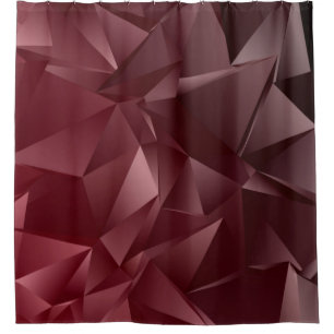 Abstract Low-Poly background. triangulated texture Shower Curtain
