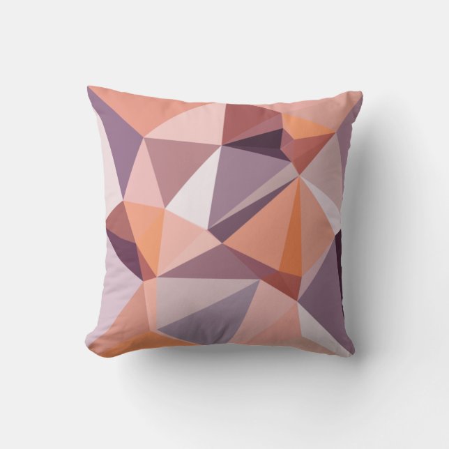 Abstract Low Polygon Cushion (Front)