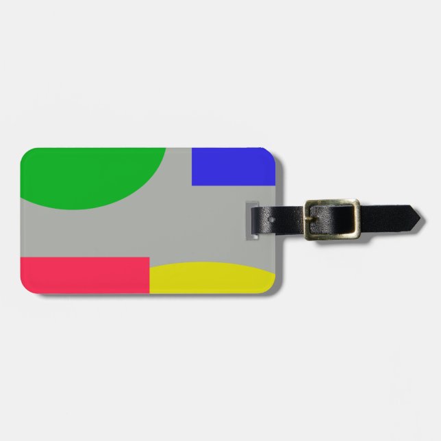 Abstract Luggage Tag (Front Horizontal)