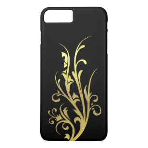Abstract Luxury Faux Gold Flower iPhone 8 Plus/7 Plus Case