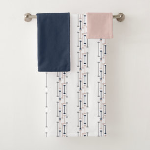 Abstract Luxury Geometric Fashion Pattern Bath Towel Set