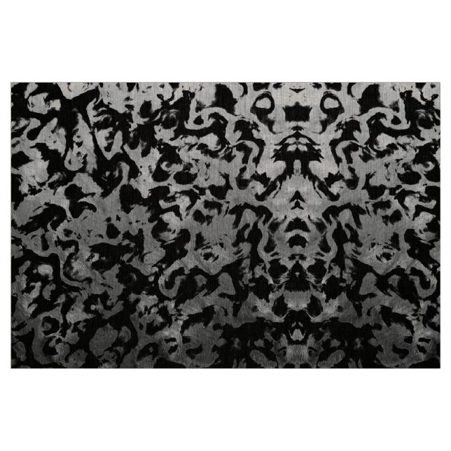Abstract Magic - Silver Black Fabric (Fat Quarter)