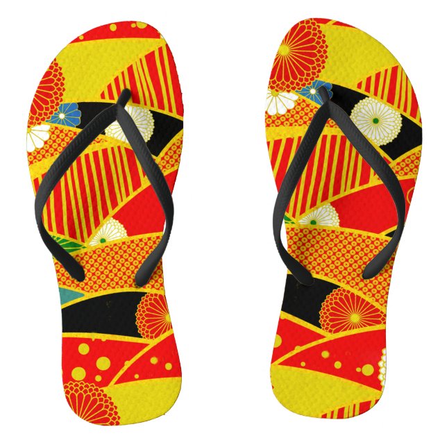 Abstract Magical  Landscape Flip Flops (Footbed)