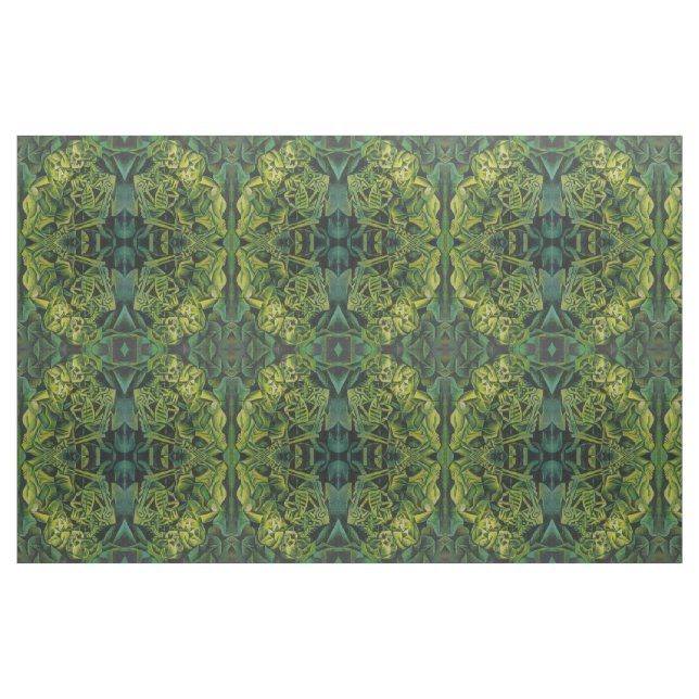 Abstract Man And Skeleton Geometric Art Fabric (Fat Quarter)