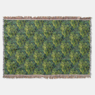Abstract Man And Skeleton Geometric Art Throw Blanket