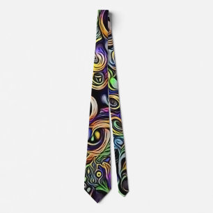 Abstract man portrait tie