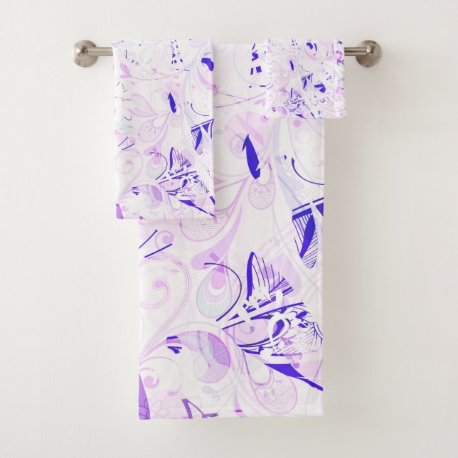 Abstract Mandala 2 Bath Towel Set (Insitu)