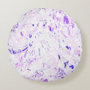 Abstract Mandala 2 Round Cushion