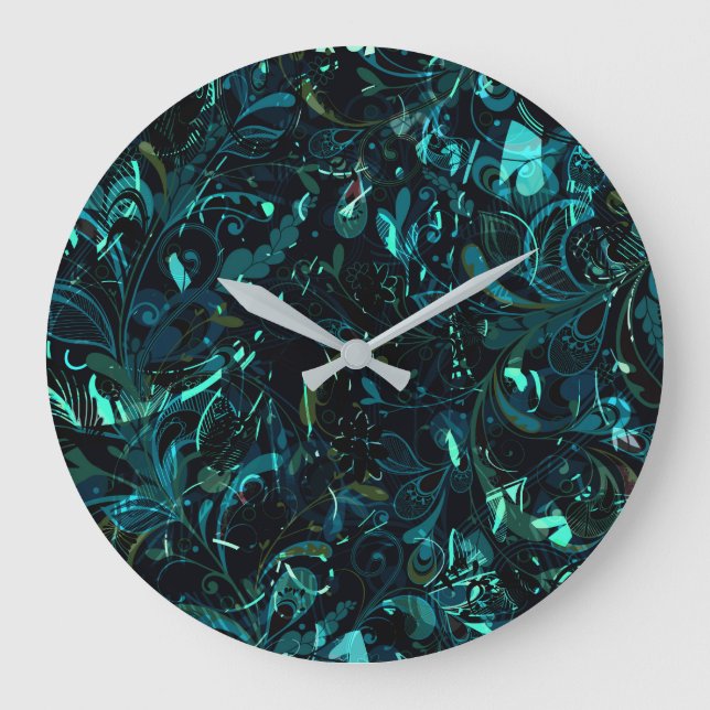 Abstract Mandala 3 Large Clock (Front)