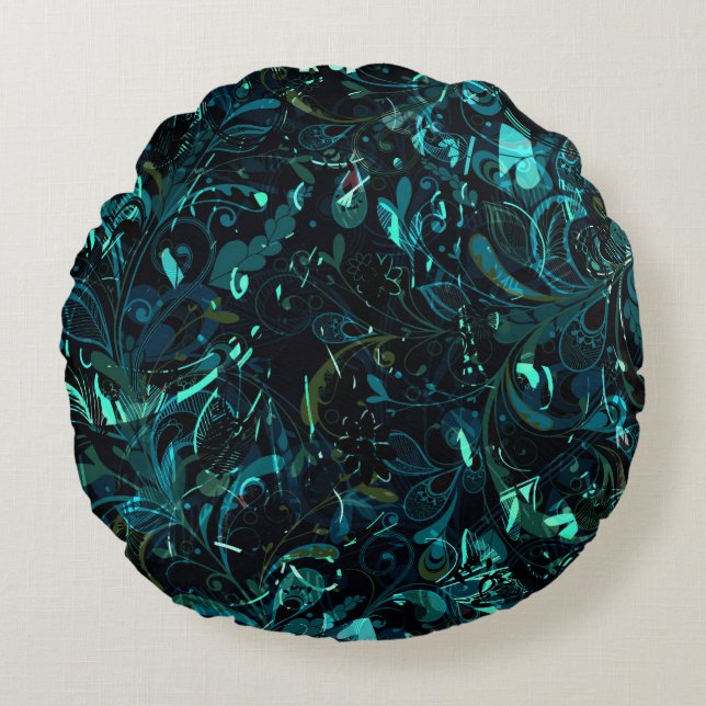 Abstract Mandala 3 Round Cushion (Front)