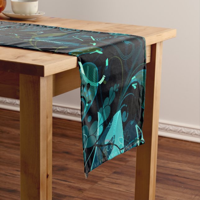 Abstract Mandala 3 Short Table Runner (In Situ)