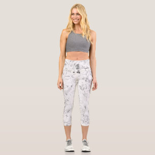 Abstract Mandala 4 Capri Leggings