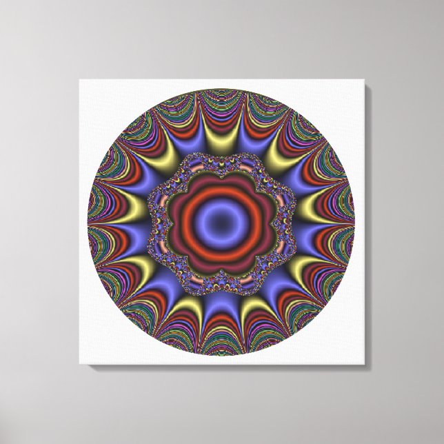Abstract Mandala Canvas Print (Front)