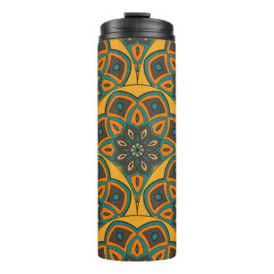 Abstract mandala fish scale seamless pattern. Orna Thermal Tumbler