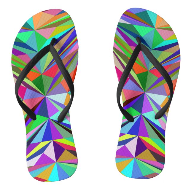 Abstract Mandala Flip Flops (Footbed)