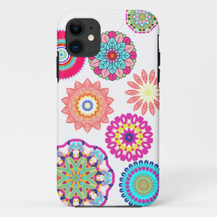 Abstract mandala floral pattern iphone cases