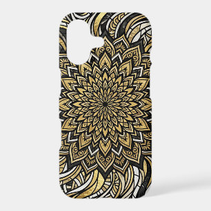 Abstract Mandala Gold Circle iPhone Cases