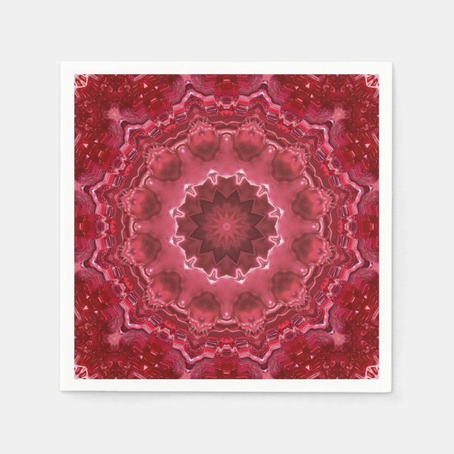Abstract , mandala , kaleidoscope napkin (Front)