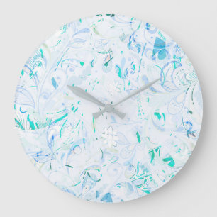 Abstract Mandala Large Clock