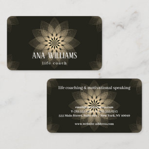 Abstract  mandala life teacher business card