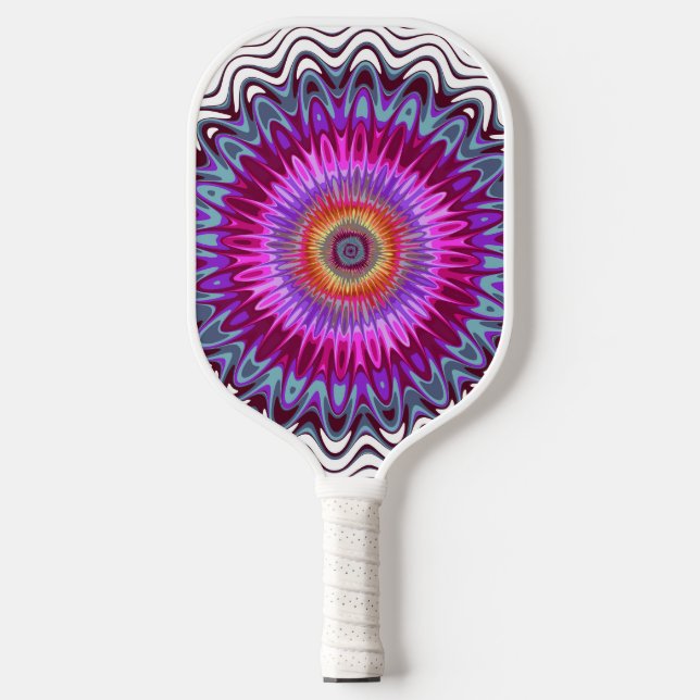 Abstract Mandala Pickleball Paddle (Front)