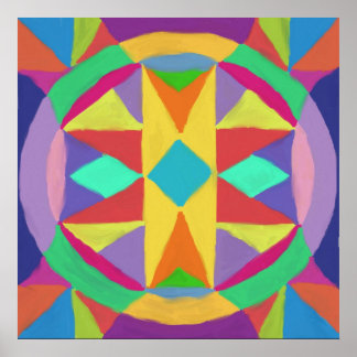 Abstract Mandala Poster