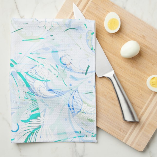 Abstract Mandala Tea Towel (Quarter Fold)