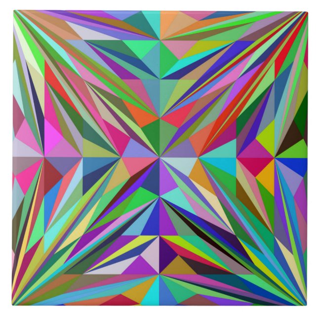 Abstract Mandala Tile (Front)