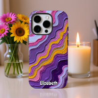 Abstract Marble Art with Gold Accents