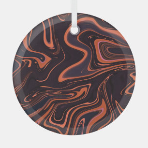Abstract Marble: Artistic Texture Background Glass Tree Decoration