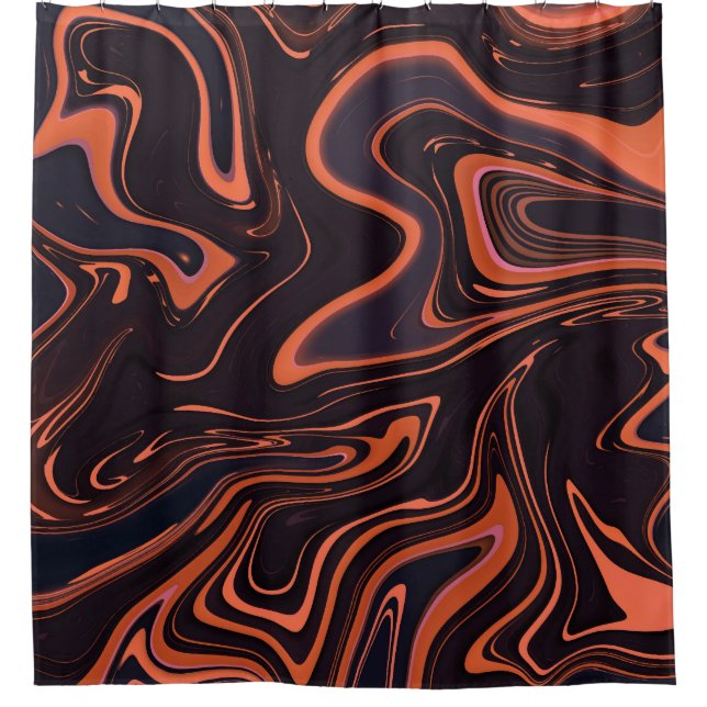 Abstract Marble: Artistic Texture Background Shower Curtain (Front)