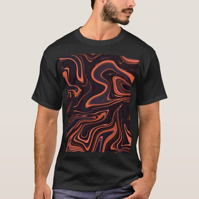 Abstract Marble: Artistic Texture Background T-Shirt (Front)