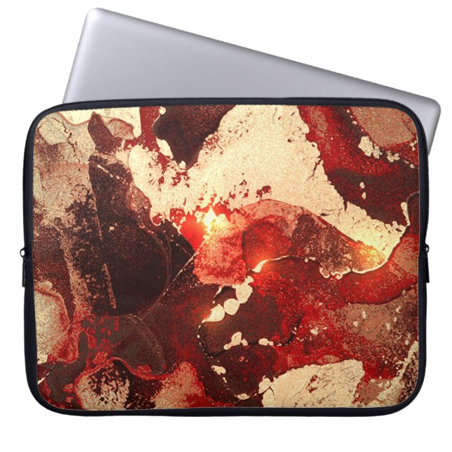 Abstract marble background. laptop sleeve (Front)
