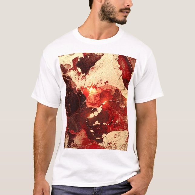 Abstract marble background. T-Shirt (Front)