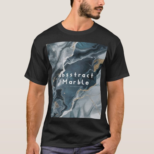 “Abstract Marble Graphic T-Shirt” T-Shirt (Front)
