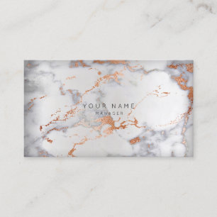 Abstract Marble Gray Appointment Silver Copper VIP Card