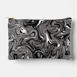 Abstract Marble illustration Black   Accessory Pouch