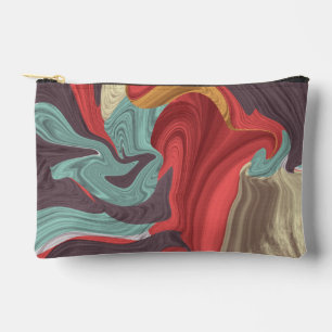 Abstract Marble illustration Colorful        Accessory Pouch