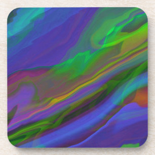 Abstract Marble illustration Colourful Cute Coaster