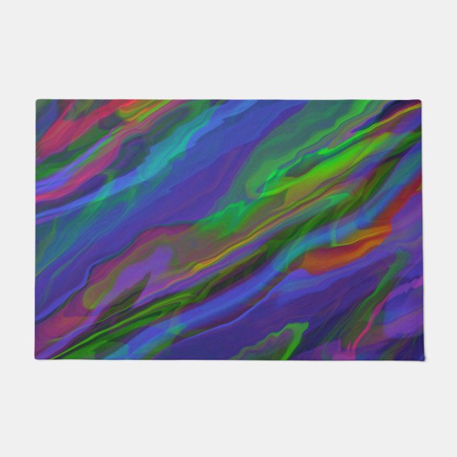 Abstract Marble illustration Colourful Cute   Doormat (Front)