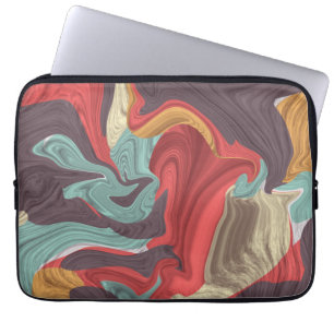 Abstract Marble illustration Colourful  Laptop Sleeve