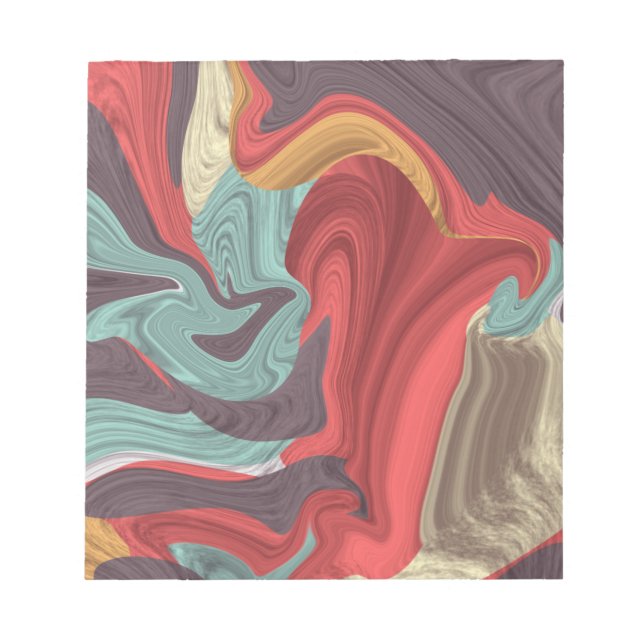 Abstract Marble illustration Colourful      Notepad (Front)