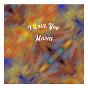 Abstract marble Liquified Colourful Poster