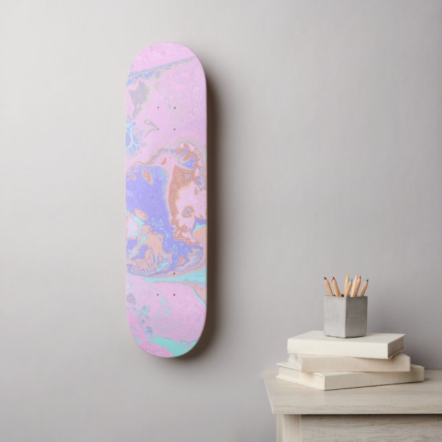 Abstract Marble Skateboard (Wall Art)